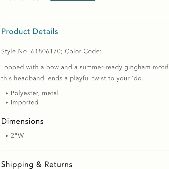 Anthropologie Sienna Bow Gingham Headband-  green/pink - Picture 2 of 7